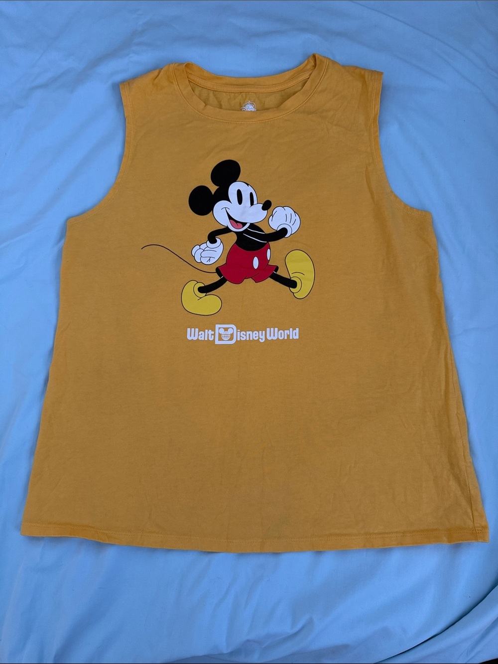Disney Mustard Yellow Mickey Mouse Tank Top
